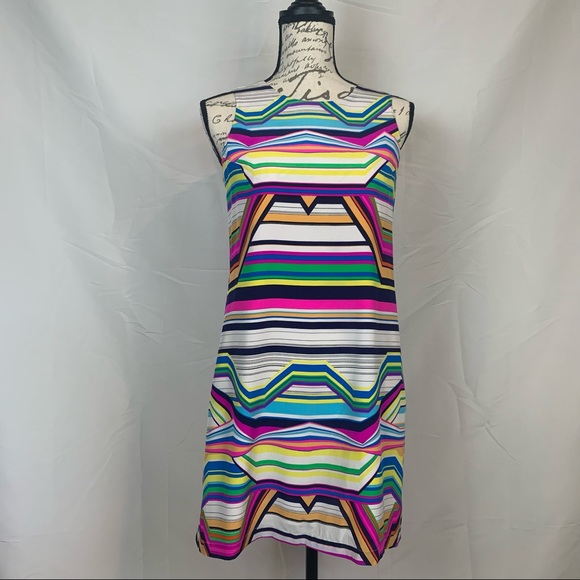 Amanda Uprichard Multicolor Pink Print Dress Sz. P - Picture 2 of 11